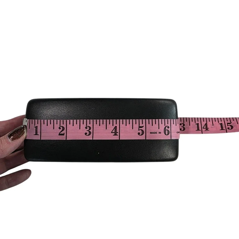 VERSACE Black Hard Shell Eyeglasses Sunglass Case Protective Holder Box Designer